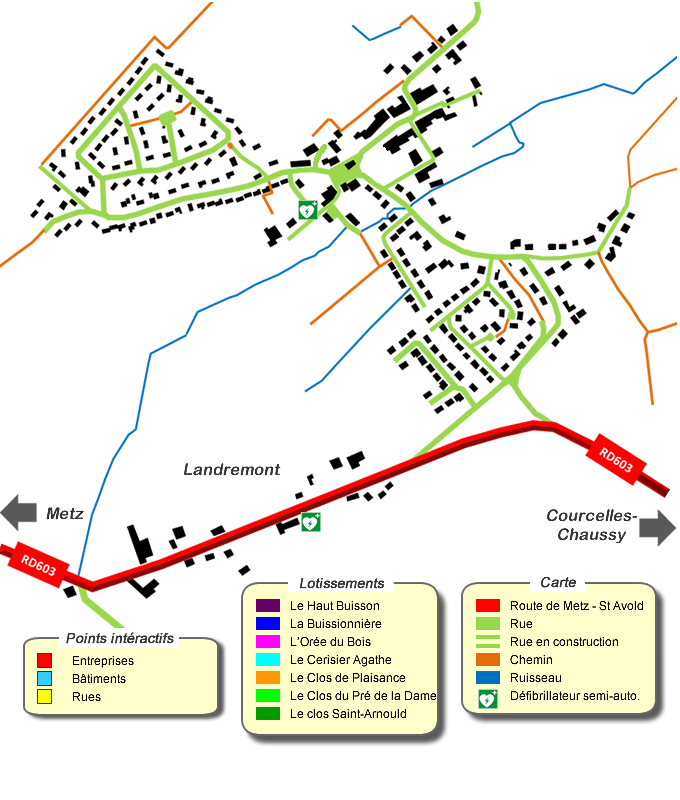 Plan de Silly-sur-Nied Landremont