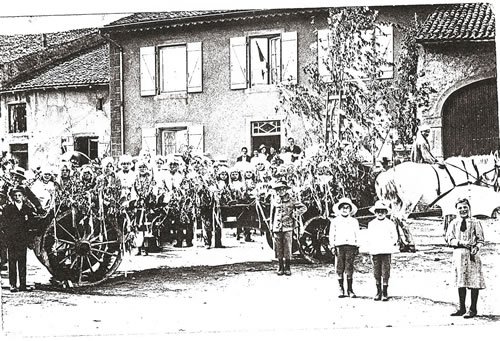 Plantation de l'Arbre de la Liberté en 1919 - Photos d'autrefois à Silly-sur-Nied