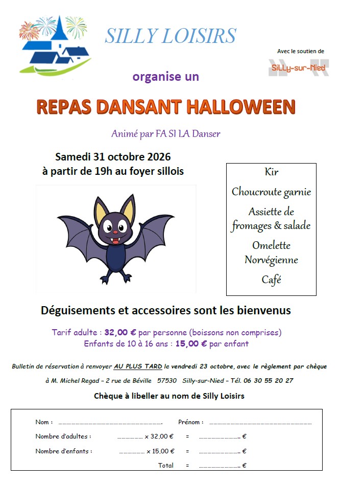 Assoc loisirs repas dansant automne
