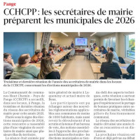 RL 06.11.2025 : CCHCPP, les secrétaires de mairie préparent les municipales de 2026