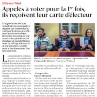 RL 09.03.2026 : Appelés à voter pour la 1ère fois, ils reçoivent leur carte d'électeur