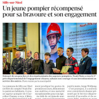 RL 09.04.2026 : Un jeune pompier récompensé pour sa bravoure et son engagement