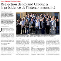 RL 14.04.2026 : Réélection de Roland Chloup à la présidence de l'intercommunalité